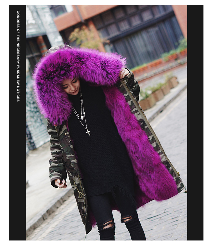 camo fur hood jacket